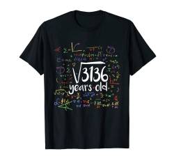 56 Jahre Wurzel Mathematisch Mathe T-Shirt von Algebra Mathematisch Geometrie Mathematik