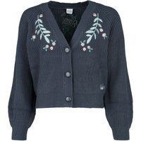 Alice im Wunderland - Disney Cardigan - Curios And Curioser - S bis XXL - für Damen - Größe L - dunkelblau  - EMP exklusives Merchandise! von Alice im Wunderland