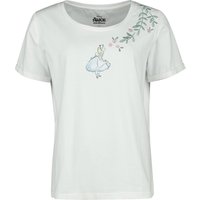 Alice im Wunderland - Disney T-Shirt - Alice With Roses - S bis XXL - für Damen - Größe L - weiß  - EMP exklusives Merchandise! von Alice im Wunderland