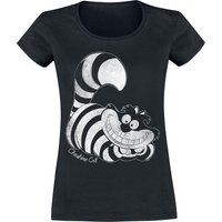 Alice im Wunderland - Disney T-Shirt - Cheshire Cat - S bis XXL - für Damen - Größe L - schwarz  - Lizenzierter Fanartikel von Alice im Wunderland