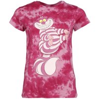 Alice im Wunderland - Disney T-Shirt - Cheshire Smile - S bis XXL - für Damen - Größe S - pink  - Lizenzierter Fanartikel von Alice im Wunderland