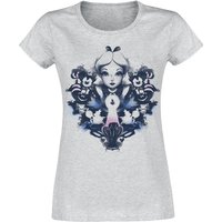 Alice im Wunderland - Disney T-Shirt - Rorschach - S bis M - für Damen - Größe S - grau  - EMP exklusives Merchandise! von Alice im Wunderland
