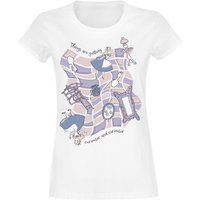 Alice im Wunderland - Disney T-Shirt - Things Are Getting Curiouser And Curiouser - S bis XXL - für Damen - Größe L - weiß  - EMP exklusives von Alice im Wunderland