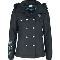 Alice im Wunderland - Disney Winterjacke - Grinsekatze - S bis M - für Damen - Größe M - schwarz  - EMP exklusives Merchandise! von Alice im Wunderland