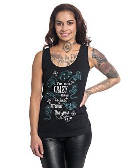 Alice im Wunderland Grinsekatze - I'm Not Crazy Frauen Top schwarz XL von Alice im Wunderland