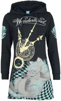 Alice im Wunderland Mad Cat Frauen Mittellanges Kleid schwarz S von Alice im Wunderland