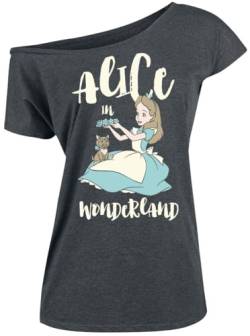 Alice im Wunderland Alice Frauen T-Shirt grau S von Alice in Wonderland