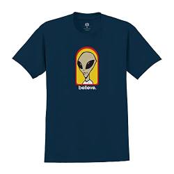 Alien Workshop Unisex-Erwachsene Believe, Marineblau, L T-Shirt, L von Alien Workshop