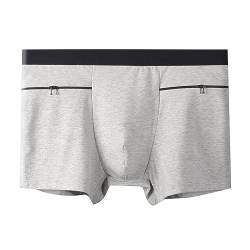 Alienjoy Herren Pocket Boxershorts Slips Unterwäsche mit geheimen versteckten Taschen für Reisen Raves Festivals Sichere Lagerung Taschendiebe Proof von Alienjoy