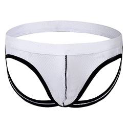 Alienjoy Jockstrap String Tanga für Herren Atmungsaktive Mesh Sexy Jock Strap Unterwäsche Männer Thong G-Strings Sport Unterhosen von Alienjoy