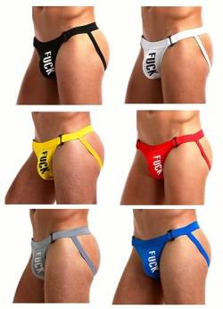 Alienjoy Jockstrap String Tanga für Herren Sexy Unterwäsche Männer Slips Thong Baumwolle Low-Rise G-Strings Sport Jock Strap Unterhosen von Alienjoy