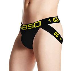 Herren Jockstrap Sexy Unterwäsche String Tanga für Herren Männer Slips Hot Thong Baumwolle Low-Rise G-Strings Sport Jock Strap Unterhosen von Alienjoy