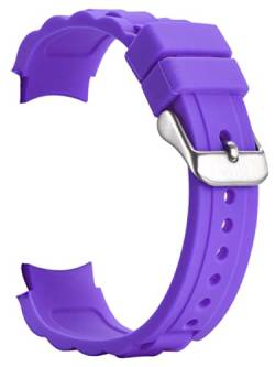 Alienwork Uhrenarmband Silikon-Armband Violett Silikon Leicht Weich Wasserdicht von Alienwork