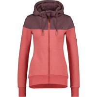 Alife and Kickin Kapuzenjacke - PalinaAK A Hooded Sweat Jacket - XS bis M - für Damen - Größe M - rot von Alife and Kickin