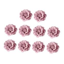 Alipis 10st Kamelienblüten Aus Mikrofaser Haarschmuck Mit Blumen Mikrofaser Diy Dekore Verzierungen Schuhanhänger Blumenbeete Selber Machen Brosche Broch Applikationen Kleidung von Alipis