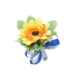 Alipis 1Stk Hochzeitsbrosche gefälschte Sonnenblumenbrosche Sonnenblumen-Geschenk hochzeitslaken wedlock Brautgeschenke Sonnenblumengeschenke Bräutigam Brustnadeln Braut Corsage Kleidung von Alipis