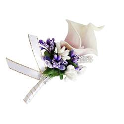 Alipis 1stk Broschen Für Hochzeit Calla Lilly Ansteckblume Hochzeitsboutonniere Für Männer Ansteckblume Für Bräute Brautstrauß Calla-brosche Anstecknadel Für Männer Knopfloch Pu Bräutigam von Alipis