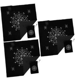 Alipis 3 Sätze Tarot-Anzug Tuch verändern Tasche für Tarotkarten Tarot Karten Set mit Buch tarotkarten Set tischdecken Taschen mit Kordelzug für Tarotkarten Taschen für Tarotkarten von Alipis