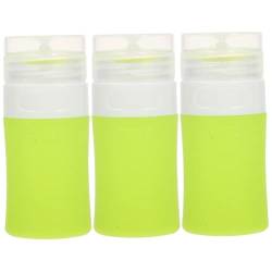 Alipis 3Pcs Zylindrische Abfüllung Lotionbehälter Reisebehälter Für Toilettenartikel Silikonbehälter Nachfüllbare Flasche Shampooflaschen Behälter Lotion Squeeze Flasche Shampoobehälter von Alipis