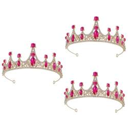 Alipis 3St Tiara Blumenmädchen Haarschmuck Prinzessinnen-Haarschmuck für Mädchen graceling gracy das Geschenk Vintage-Dekor Kronen für Mädchen Kronen-Haarband gotisch Zubehör Juwel Braut von Alipis