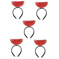 Alipis 5st Stirnband Wassermelone Haarschmuck Foto-requisiten Haargummi Haarband Wassermelonen-stirnband Wassermelonen-kopfschmuck Wassermelonen-stirnbänder Zubehör Frau Niedlich von Alipis