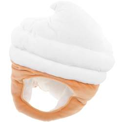 Alipis Eis-Kopfbedeckung Plüsch-Eis-Hut Eis-Kostüm-Kappen Neuheit Cosplay Essen Hut Festival Party-Hut Requisiten Für Kinder Erwachsene Dress-Up Party-Zubehör von Alipis