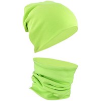 Alkato Beanie Alkato Unisex Beanie Mütze und Schal Set Uni von Alkato