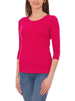 Alkato Damen Shirt 3/4 Arm mit Rundhals, Farbe: Amarant, Größe: XXL von Alkato