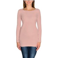 Alkato Langarmshirt Alkato Damen Langarm Longshirt Langarmshirt Tunika Basic Shirt von Alkato