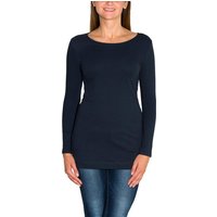 Alkato Langarmshirt Alkato Damen Langarm Longshirt Langarmshirt Tunika Basic Shirt von Alkato