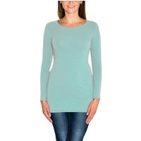 Alkato Langarmshirt Alkato Damen Langarm Longshirt Langarmshirt Tunika Basic Shirt von Alkato