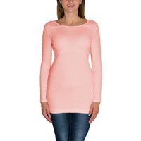 Alkato Langarmshirt Alkato Damen Langarm Longshirt Langarmshirt Tunika Basic Shirt von Alkato