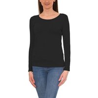 Alkato Longshirt Alkato Damen Langarm Shirt mit O-Ausschnitt von Alkato