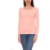 Alkato Longshirt Alkato Damen Langarm Shirt mit O-Ausschnitt von Alkato