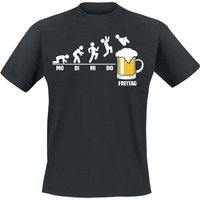 Alkohol & Party T-Shirt - Bier Freitag - S bis 4XL - für Männer - Größe 3XL - schwarz von Alkohol & Party