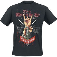 Alkohol & Party T-Shirt - There's Metal In The Air - Festival Summer - L - für Männer - Größe L - schwarz von Alkohol & Party