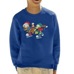 All+Every Garfield and Odie Christmas Ice Skating Kid's Sweatshirt von All+Every