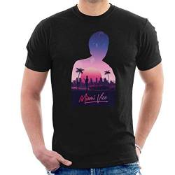 All+Every Miami Vice Sunset City Silhouette Men's T-Shirt von All+Every