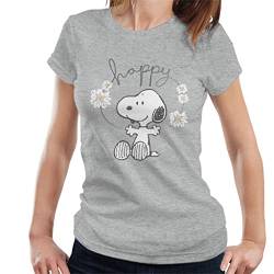 All+Every Peanuts Snoopy Happy Surrounded by Daisies Women's T-Shirt von All+Every