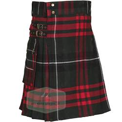 All Kilts Sports Heritage of Wales 16oz Herren 3 Pocket Tartan Utility Kilt (Heritage of Wales, 32'') von All Kilts Sports