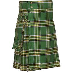 All Kilts Sports Irish Heritage 16oz Herren 3 Pocket Tartan Utility Kilt (Irish Heritage, 36'') von All Kilts Sports