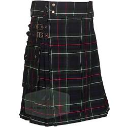 Herren Mackenzie Tartan Modern Utility Kilt mit Taschen I Kilts für Männer, Mackenzie Tartan, 56 von All Kilts Sports