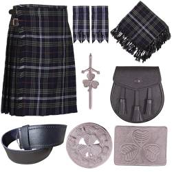 Kilt-Outfit-Angebot für Herren - 8 Artikel im Kilt-Angebot I Kilts (32, Cassidy Tartan) von All Kilts Sports