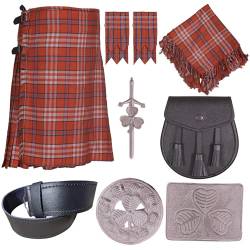 Kilt-Outfit-Angebot für Herren - 8 Artikel im Kilt-Angebot I Kilts (38, Tennessee Volunteer) von All Kilts Sports