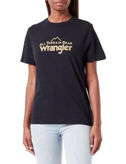 All Terrain Gear by Wrangler Damen Logo Tee T-Shirt, Jet Black, M EU von All Terrain Gear by Wrangler