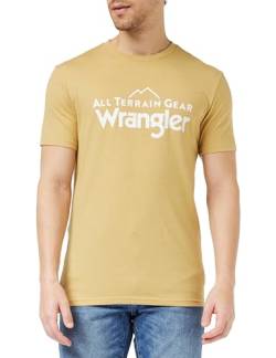 All Terrain Gear by Wrangler Herren Logo Tee T-Shirt, Antelope, M EU von All Terrain Gear by Wrangler