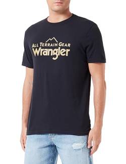 All Terrain Gear by Wrangler Herren Logo Tee T-Shirt, Jet Black, XL EU von All Terrain Gear by Wrangler