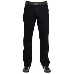 Wrangler Texas Stretch Herren Jeans Regular Fit inkl. Gürtel (W42/L30, Black) von All Terrain Gear by Wrangler