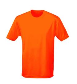 Just Cool - Atmungsaktives und schweißhemmendes T-Shirt, Electric Orange, XXL von All We Do Is