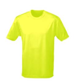 Just Cool - Atmungsaktives und schweißhemmendes T-Shirt, Electric Yellow, L von All We Do Is